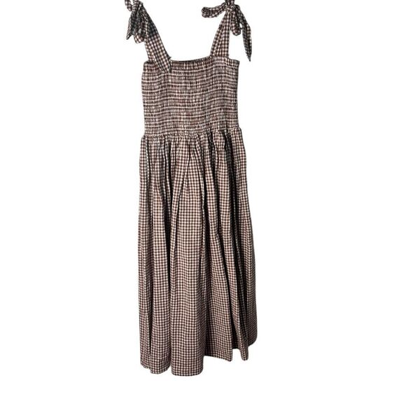 Rylee + Cru IVY DRESS IN REDWOOD GINGHAM 6/7 NWT - Picture 3 of 7